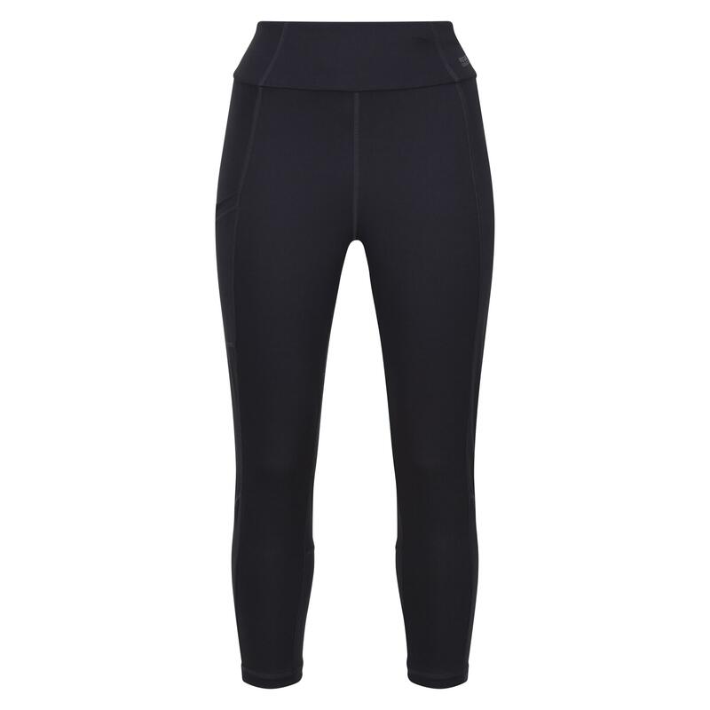 Dames Holeen Stretch Ademende 3/4 Legging (Afdichting Grijs)