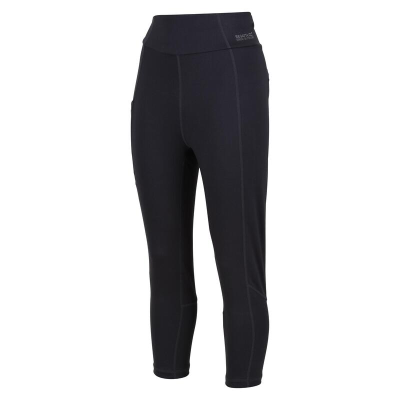 Dames Holeen Stretch Ademende 3/4 Legging (Afdichting Grijs)