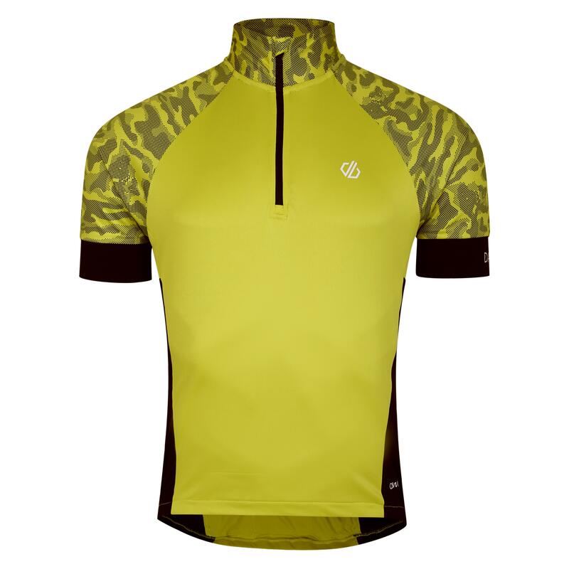 Maillot de cyclisme STAY THE COURSE Homme (Jaune fluo)