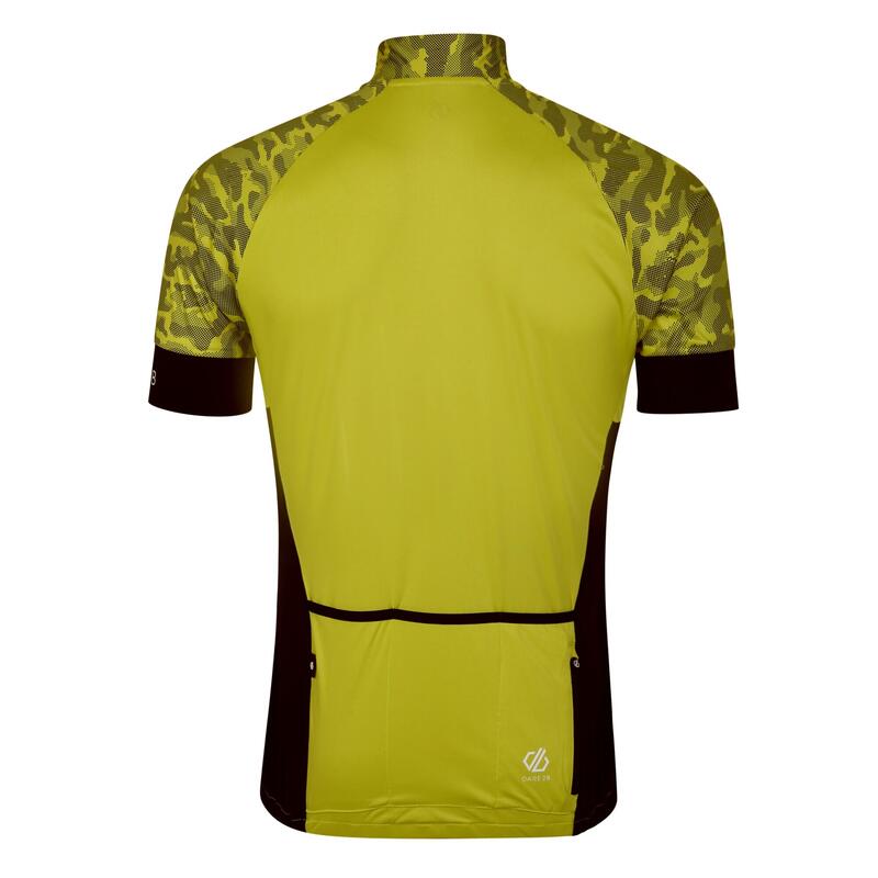 Maillot de cyclisme STAY THE COURSE Homme (Jaune fluo)