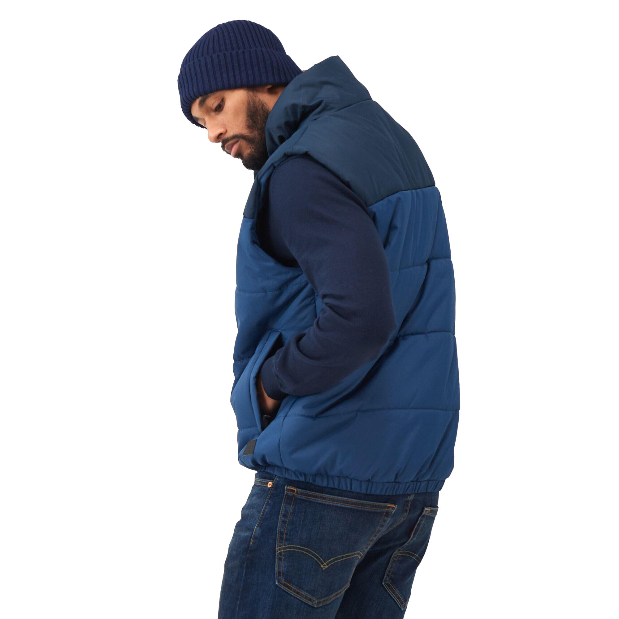 Mens Hawfinch Baffled Gilet (Admiral Blue/Navy) 4/5