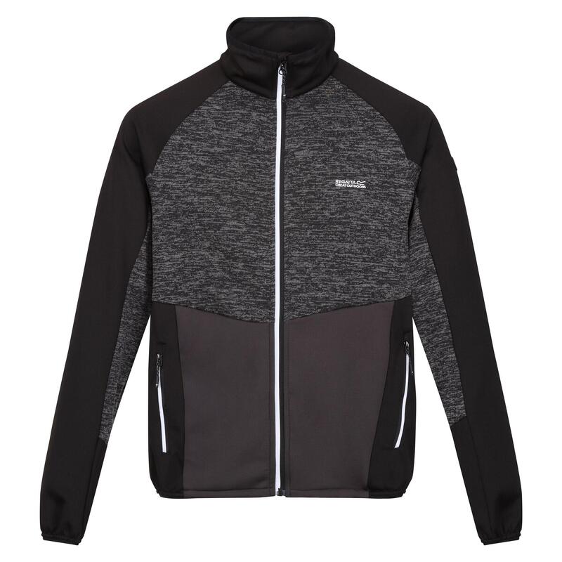 Heren Coladane V Marl Full Zip Fleecejack (As/Zwart)