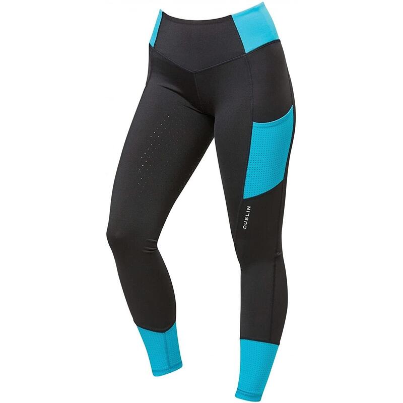 "Power Performance" Reitleggings für Damen Aquablau