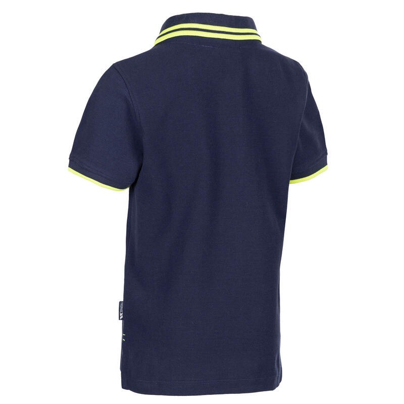 Outline Maglietta Polo Ragazzi Blu Navy