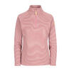 Dames Olga Leder Fleece Top (Roze Bloesem Marl)