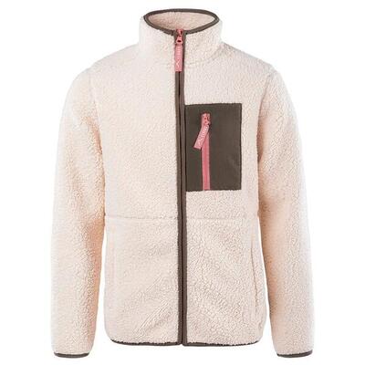 Meisjes emilia fleece jas (maan/leeuwenbek/ash rose)