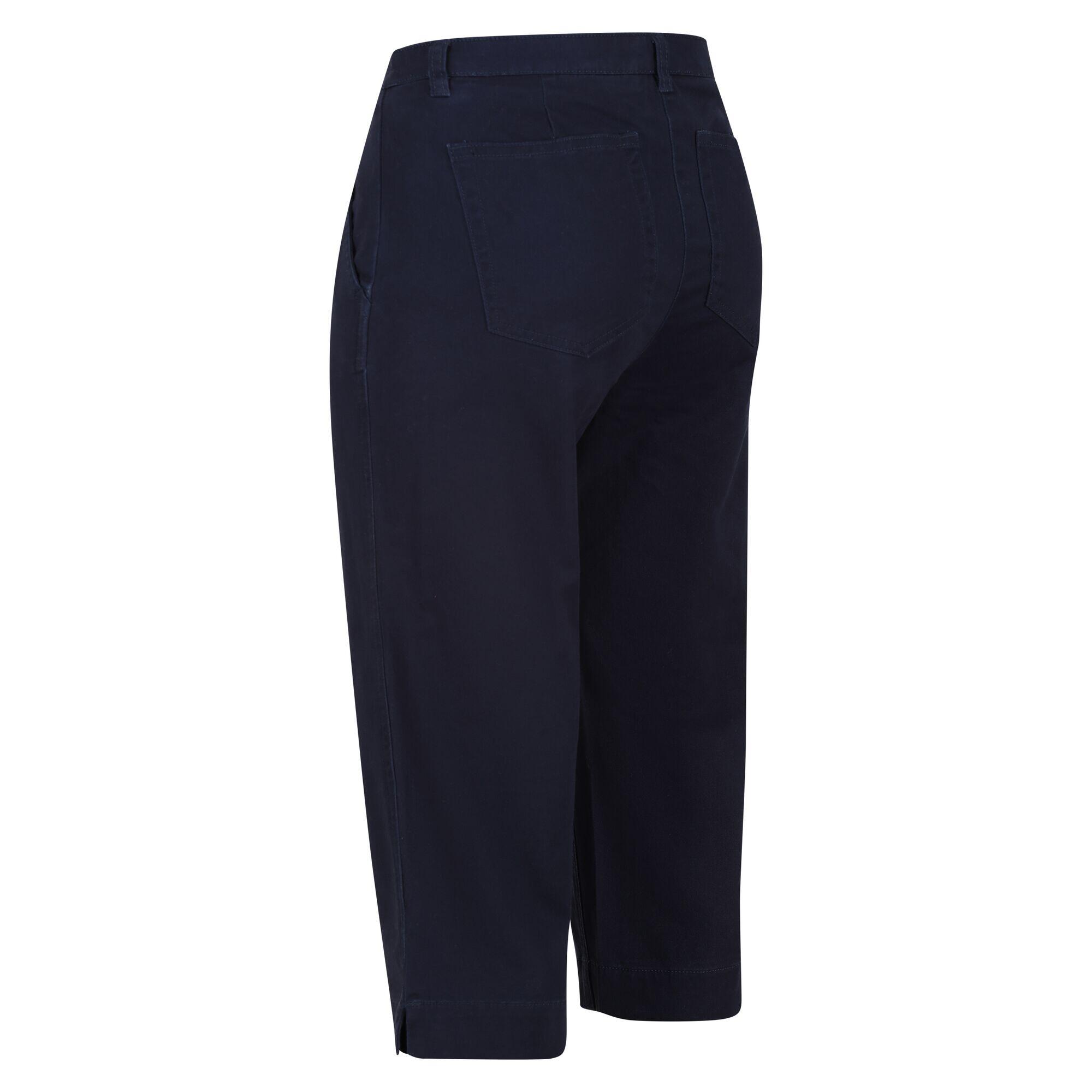 Womens/Ladies Bayla Cropped Trousers (Navy) 4/5