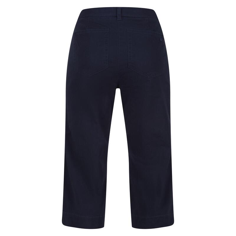 Pantaloni A 3/4 Donna Regatta Bayla Blu Navy