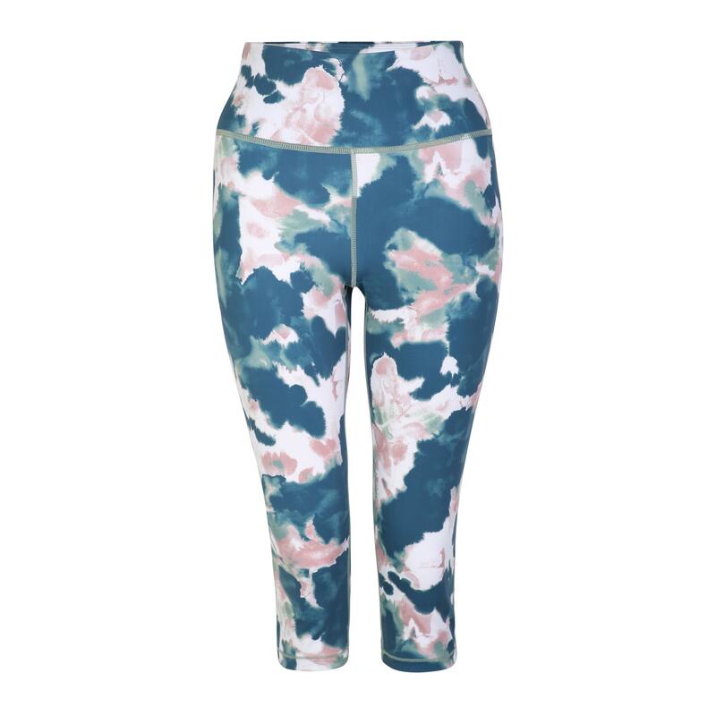 Dames Influential Recycled Ink Blot 3/4 Leggings (Schemerige roos)