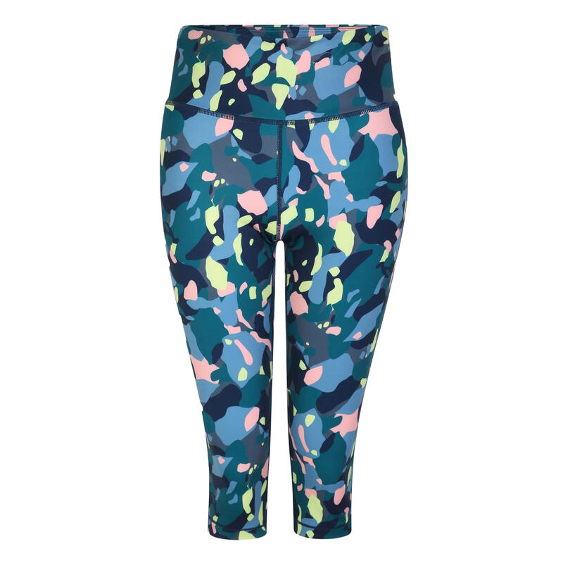 Dames Influential 3/4 legging met opdruk (Fortuin Groen)