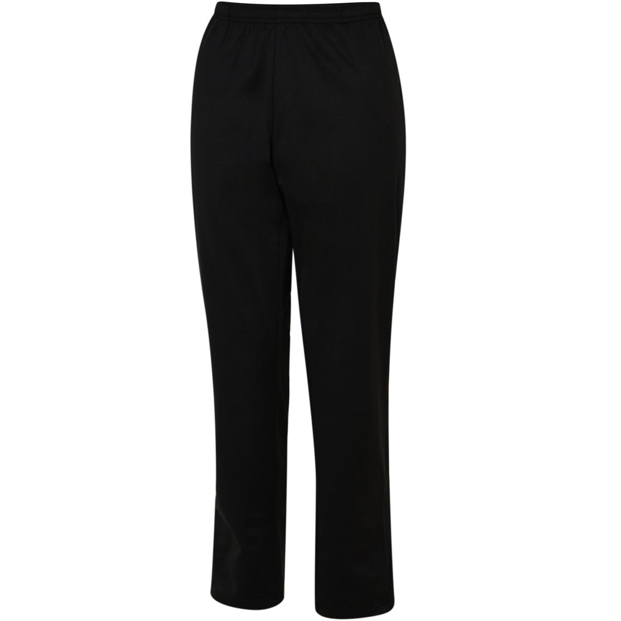 Womens/Ladies Club Essential Polyester Jogging Bottoms (Black) 2/2