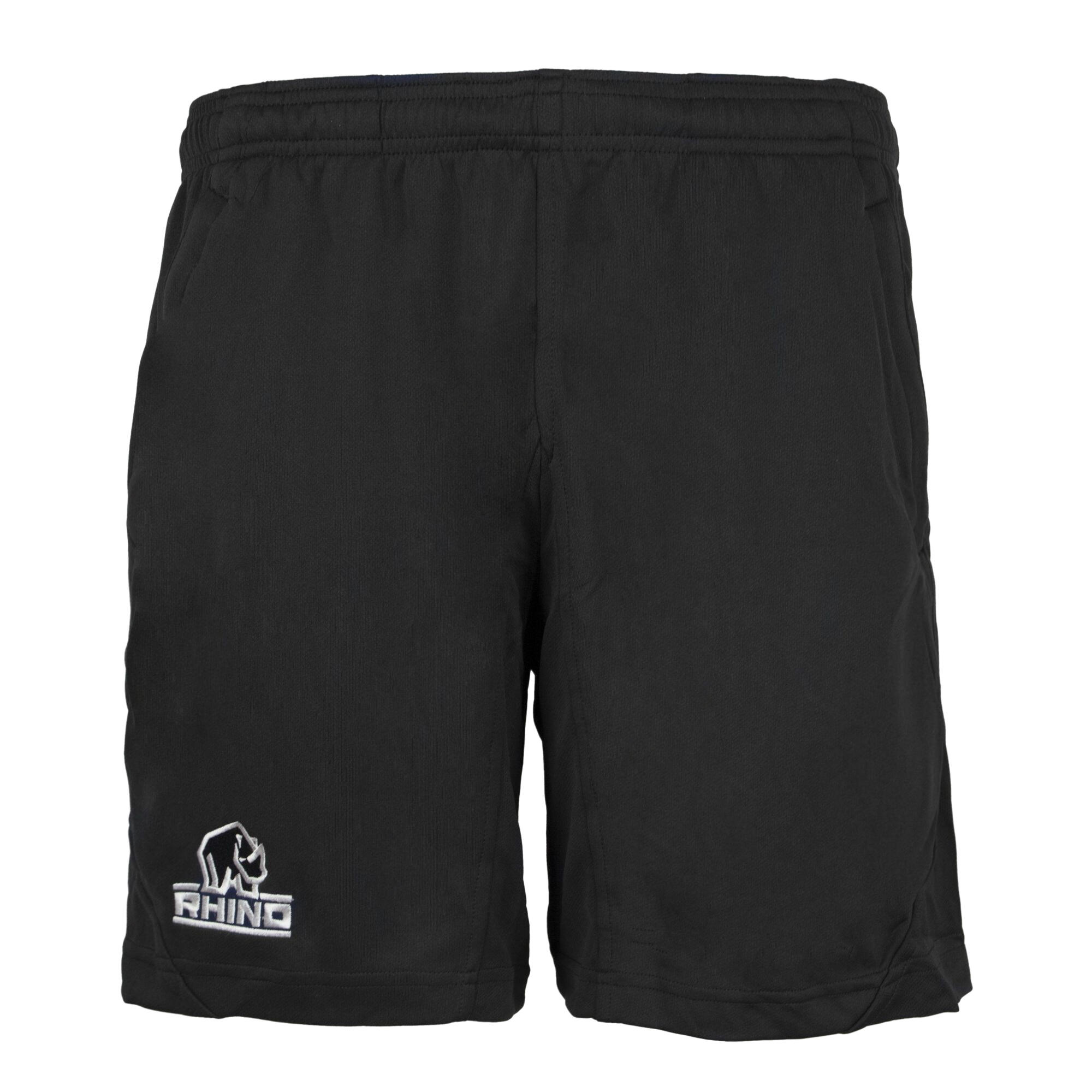 RHINO Mens Challenger Active Shorts (Black)