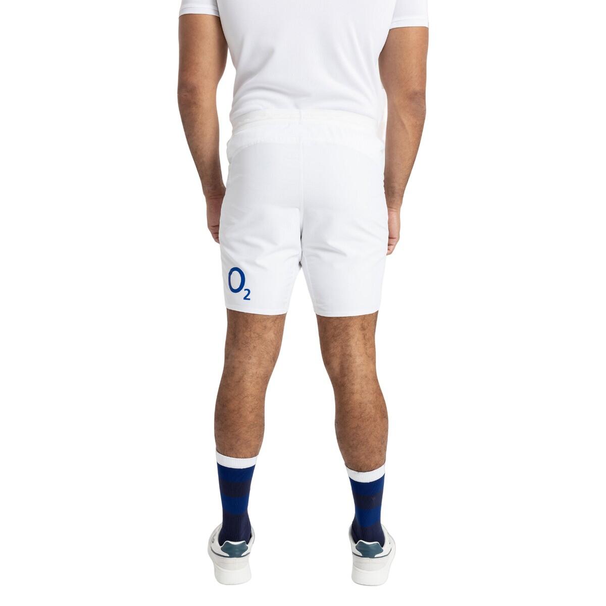 Mens 23/24 England Rugby Replica Home Shorts (White) 2/4