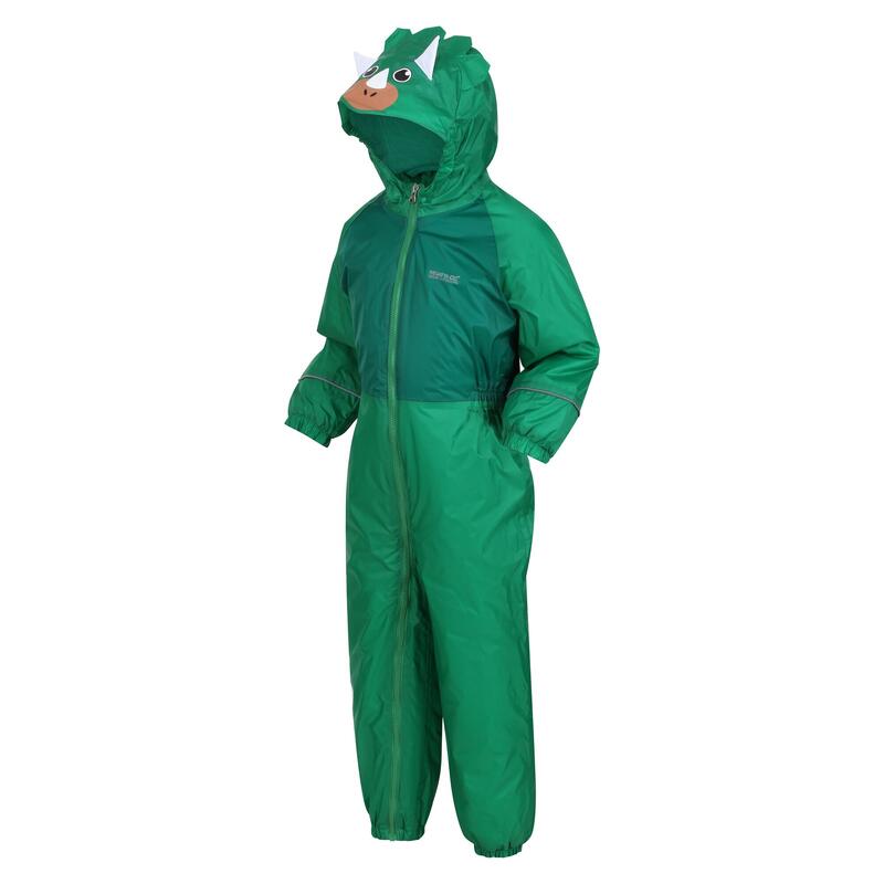 Traje Impermeable Mudplay III Dinosaurio para Niños/Niñas Verde Gominola