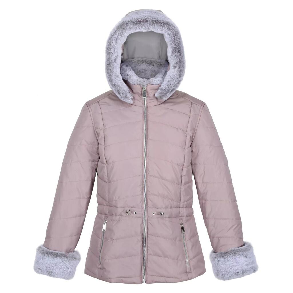 Womens/Ladies Willabella Faux Fur Trim Jacket (Lilac Chalk)