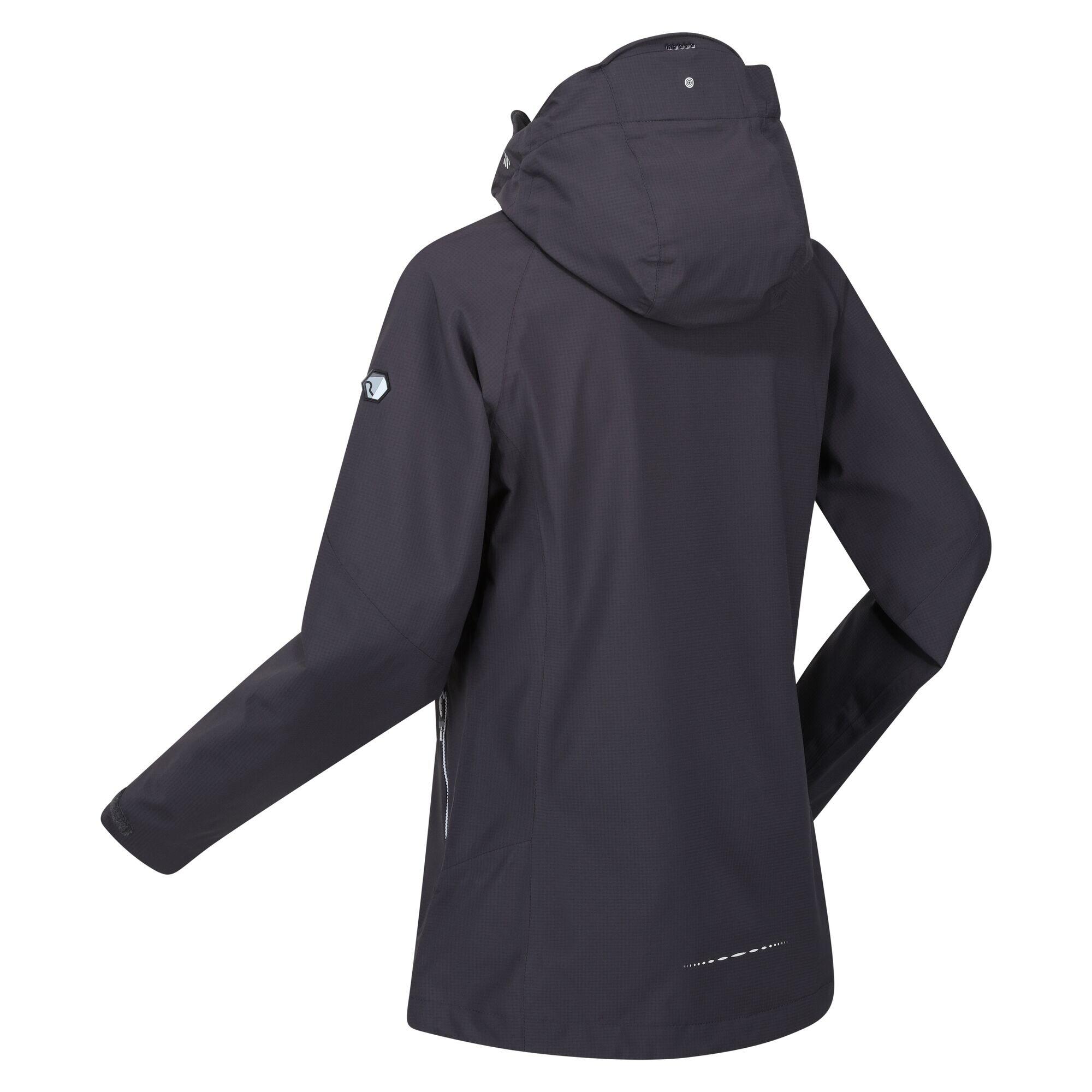 Womens/Ladies Raddick Logo Waterproof Jacket (Seal Grey) 4/5