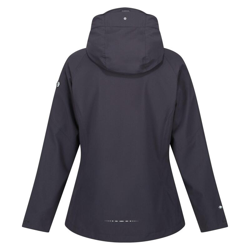 Chaqueta Impermeable Raddick Logotipo para Mujer Gris Seal