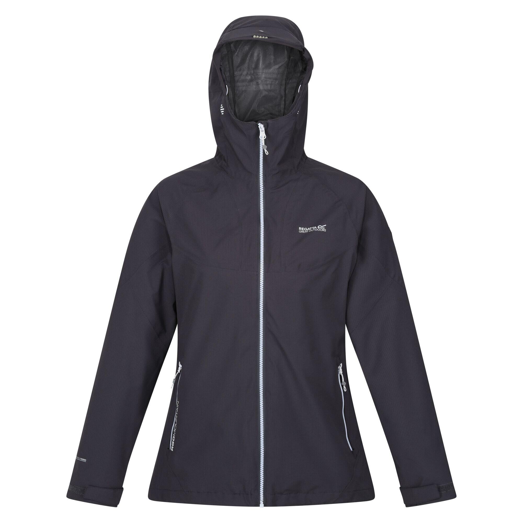 Womens/Ladies Raddick Logo Waterproof Jacket (Seal Grey) 1/5