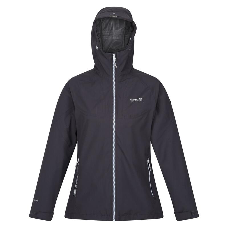 Chaqueta Impermeable Raddick Logotipo para Mujer Gris Seal