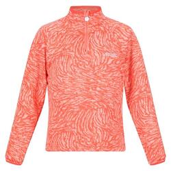 Childrens/Kids Highton Animal Print Half Zip Fleece Top (Fusion Koraal)