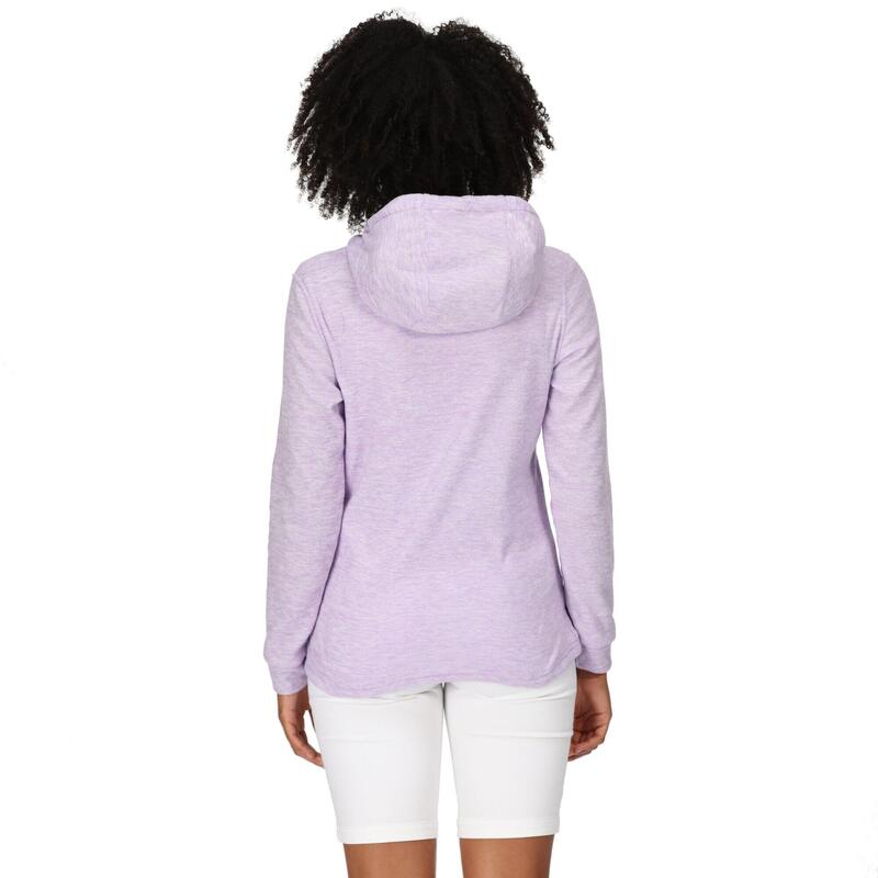 Dames Azaelia Marl Lichtgewicht Hoodie (Pastel Lila)