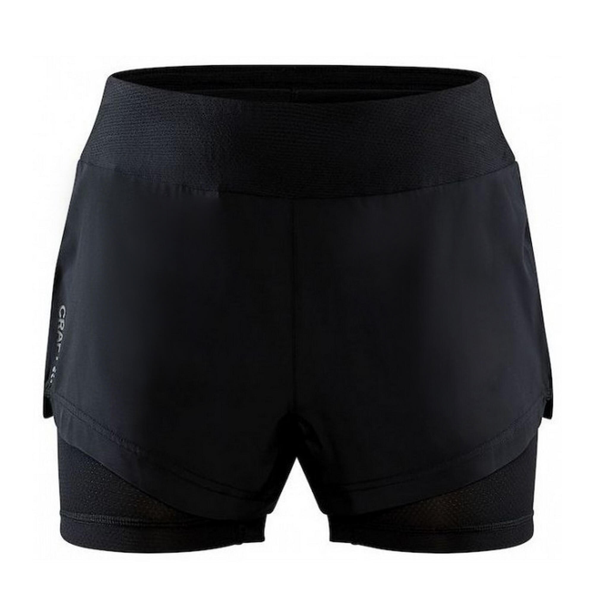 Womens/Ladies ADV Essence 2 in 1 Shorts (Black) 1/3
