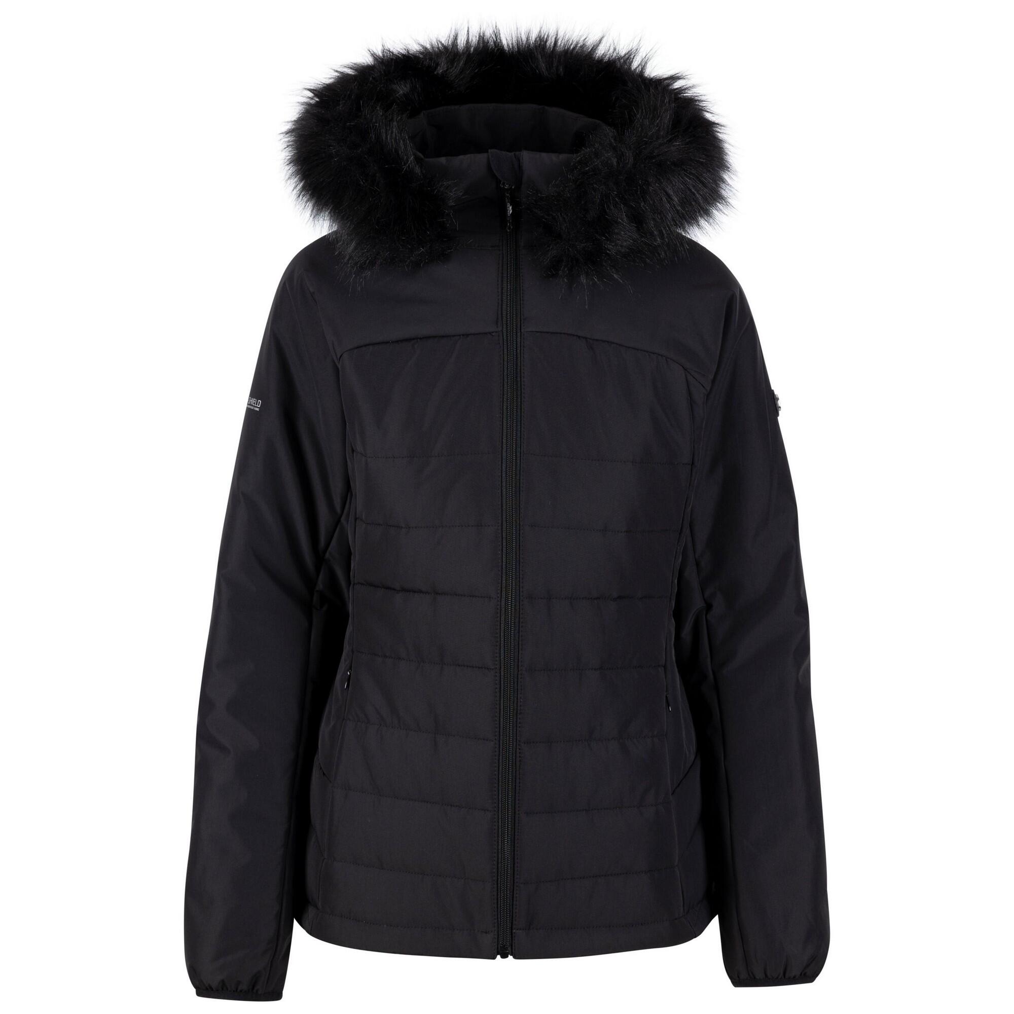 TRESPASS Chaqueta Acolchada Translate para Mujer Negro