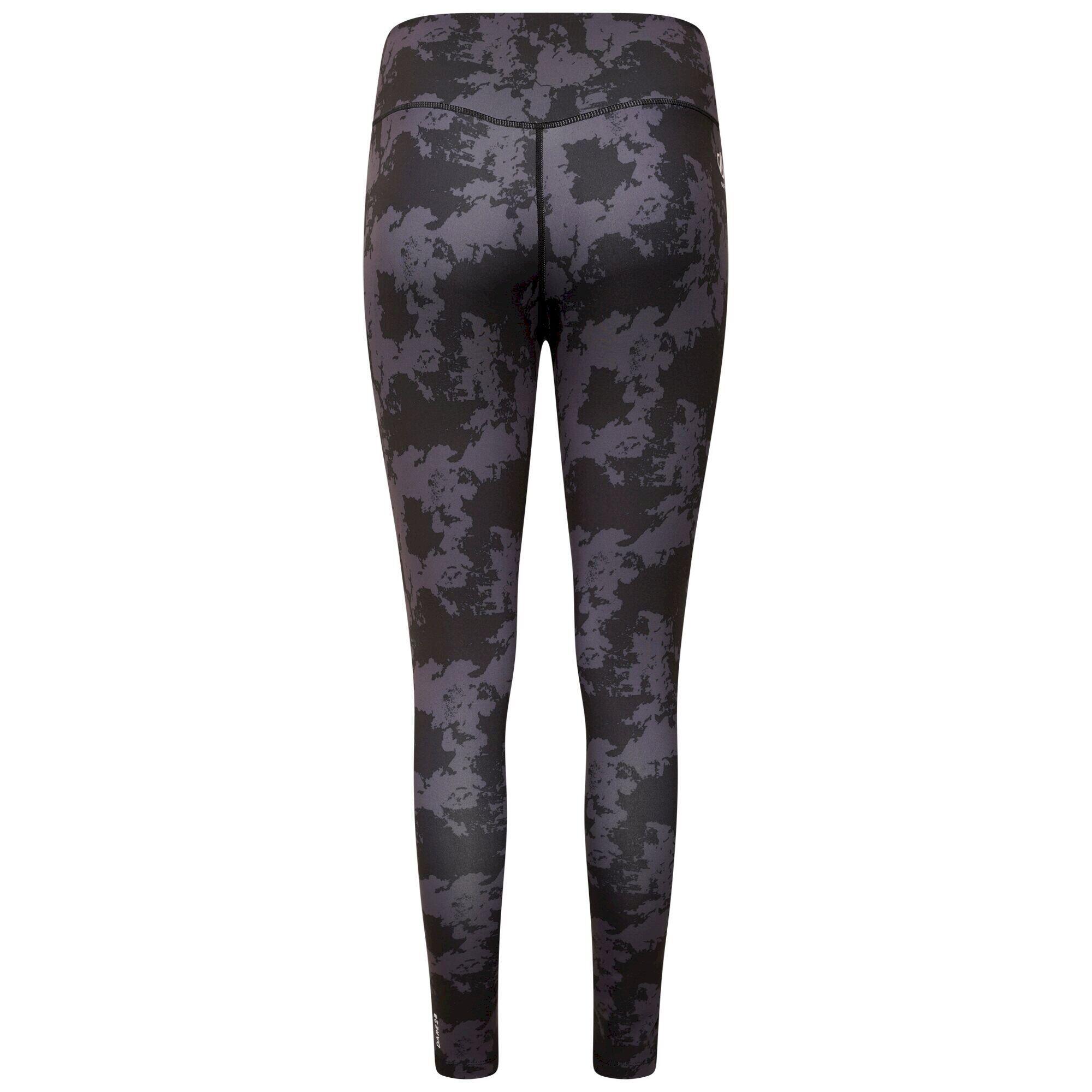 Womens/Ladies Influential Mirage Print Recycled Leggings (Black) 2/4