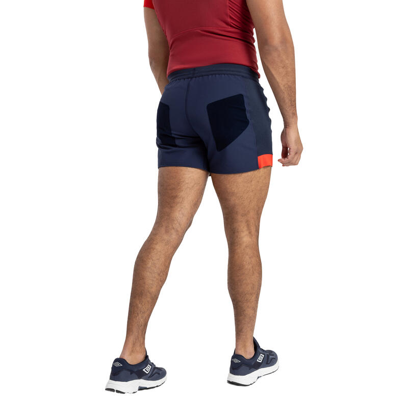 "2324" Shorts für Training Herren Marineblau/Flammen Rot