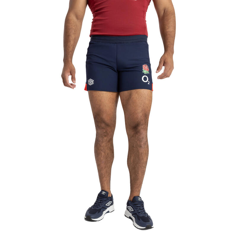 "2324" Shorts für Training Herren Marineblau/Flammen Rot
