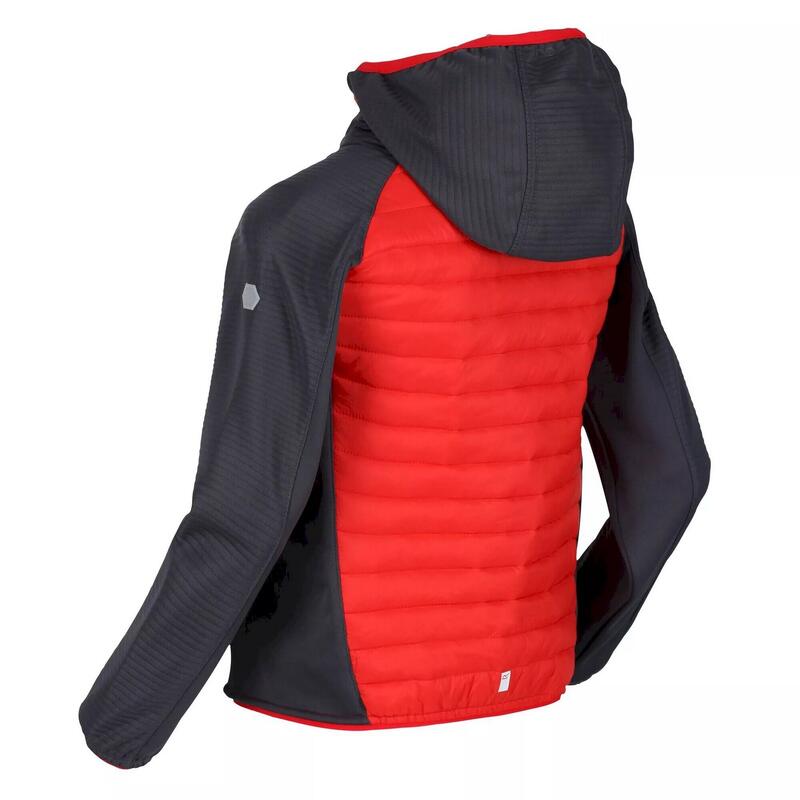 Chaqueta Aislante Kielder V para Niños/Niñas Rojo Fuego, Gris India