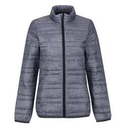 Dames Firedown Quilted Baffled Jacket (Grijze mergel/zwart)