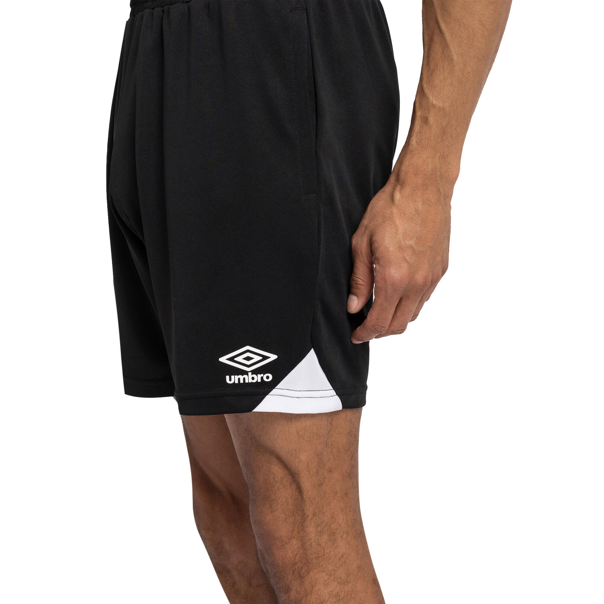 Mens Total Training Shorts (Black/White) 2/3