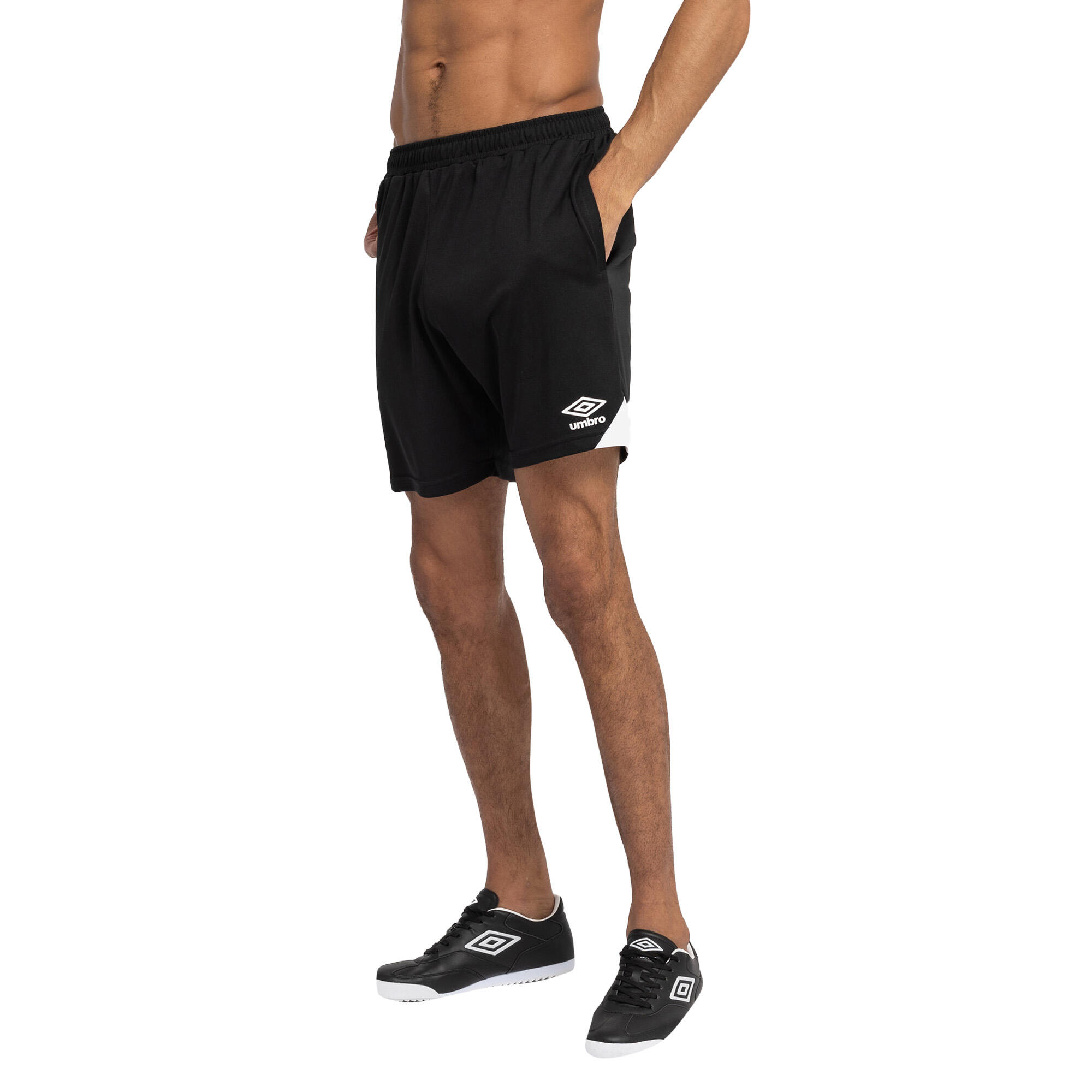 Mens Total Training Shorts (Black/White) 3/3