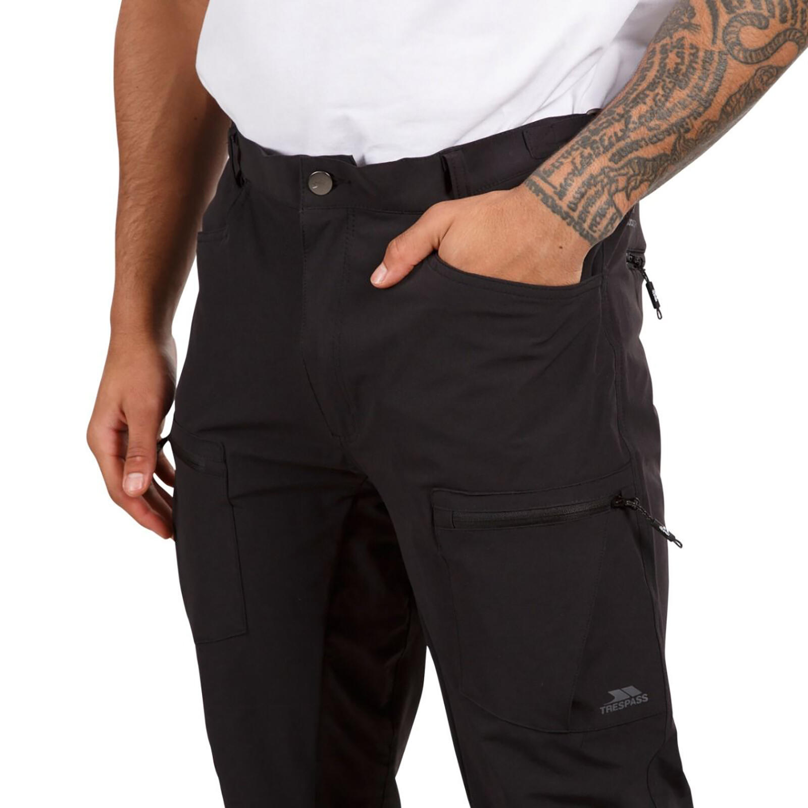 Mens Tuned Adventure Trousers (Black) 3/5