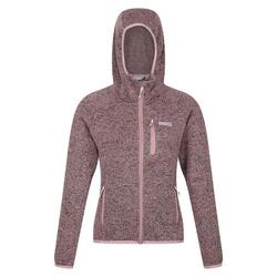 Forro Polar Newhill de Jaspeada para Mujer Rosa Dusky