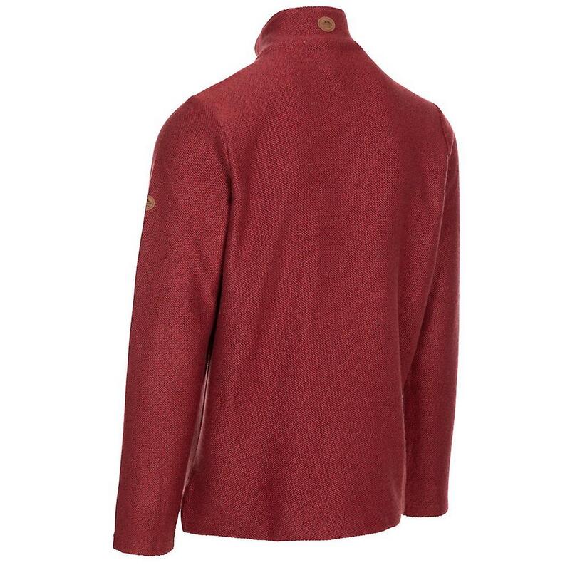 Heren Taddingley Half Zip Sweatshirt (Merlot)