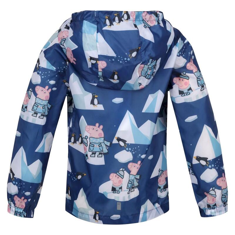 Chaqueta Impermeable Penguin Peppa Pig para Niños/Niñas Azul Espacial, Azul