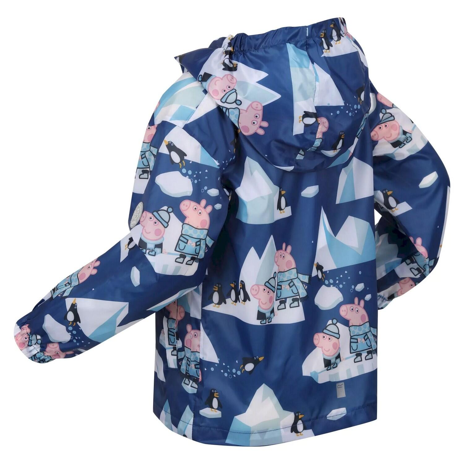 Children's PENGUIN waterproof jacket (Blue / Blue)