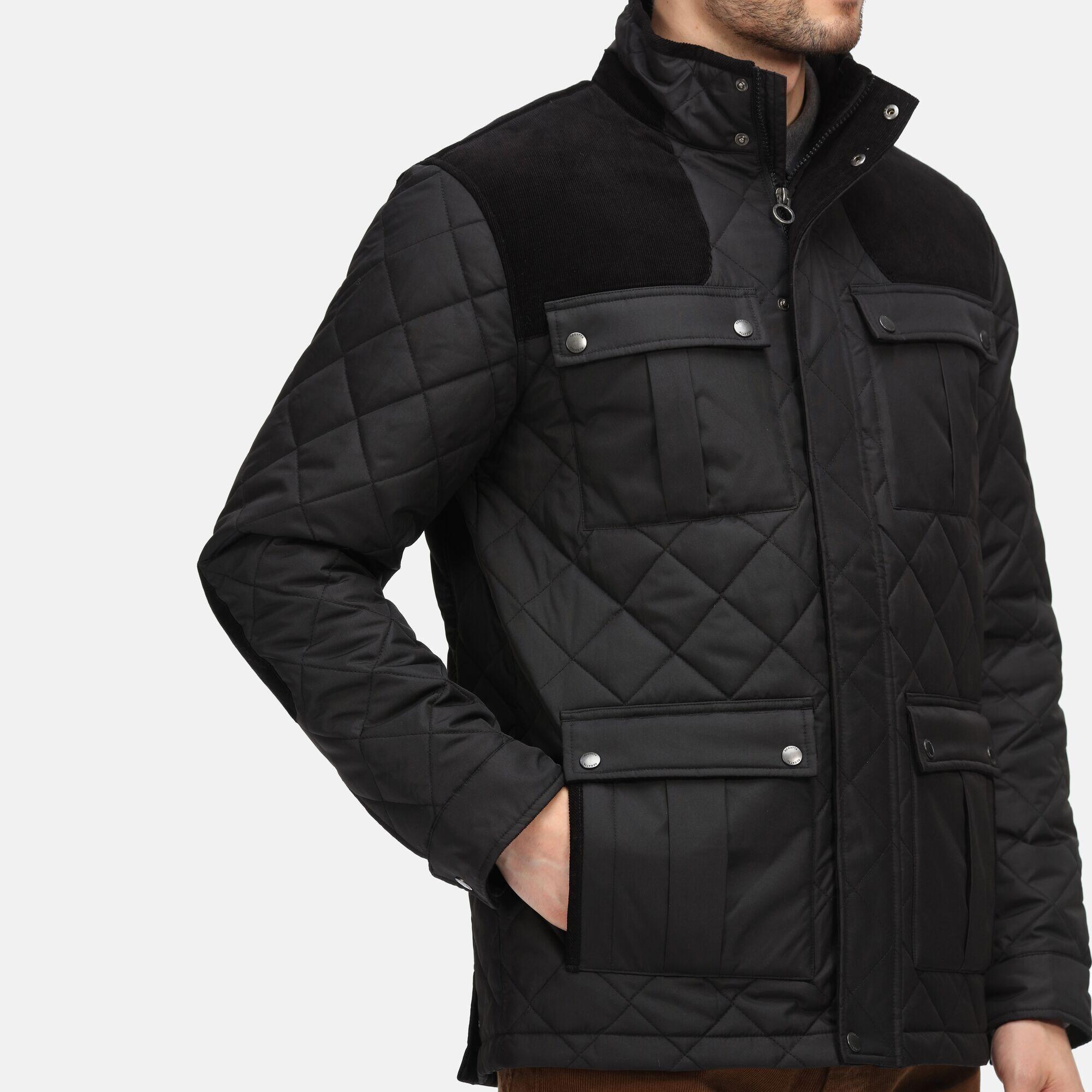 Veste Motif/style Matelassé Homme (Noir) 4/7