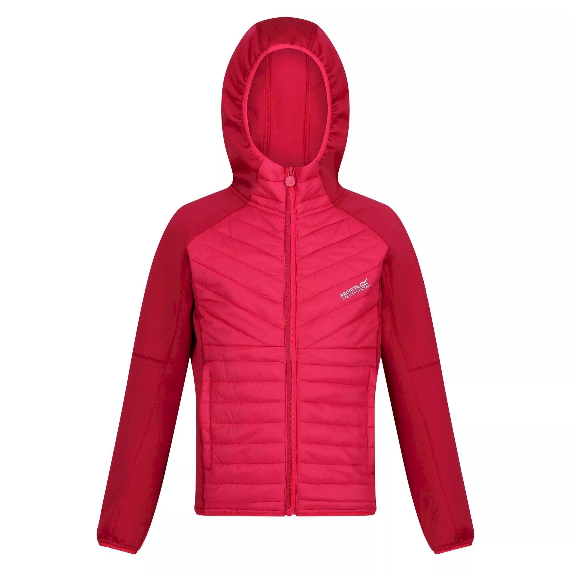 KIELDER HYBRID Children's Jacket (Fluorescent pink / Dark pink)