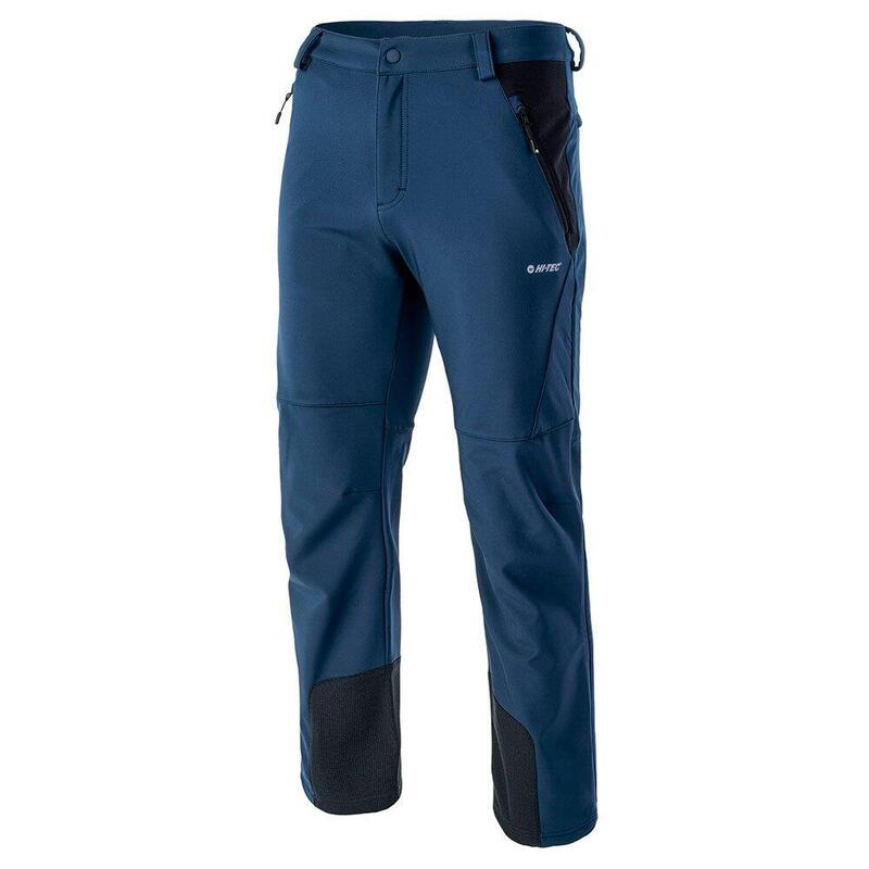 Heren Astoni Softshell wandelbroek (Jurk Blauw/Zwart)