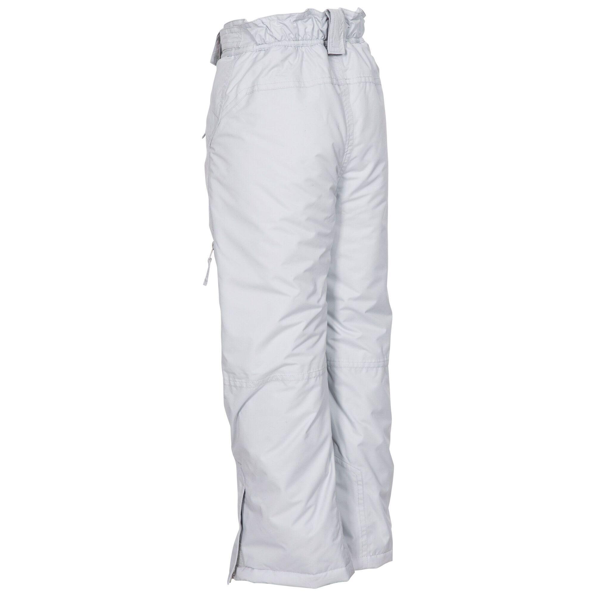 Bambini Isolato Pantaloni Da Sci Trespass Marvelous Grigio Pallido 2/4