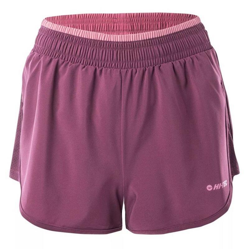 Pantaloncini Allenamento Donna Hi-Tec Laria Amaranto Polignac