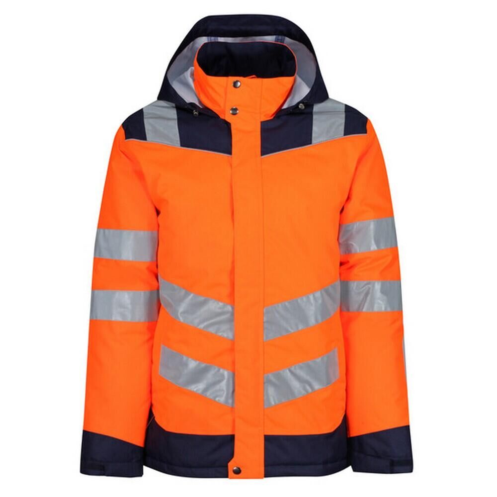 REGATTA Unisex Adult Pro Thermogen HiVis Heated Jacket (Orange/Navy)