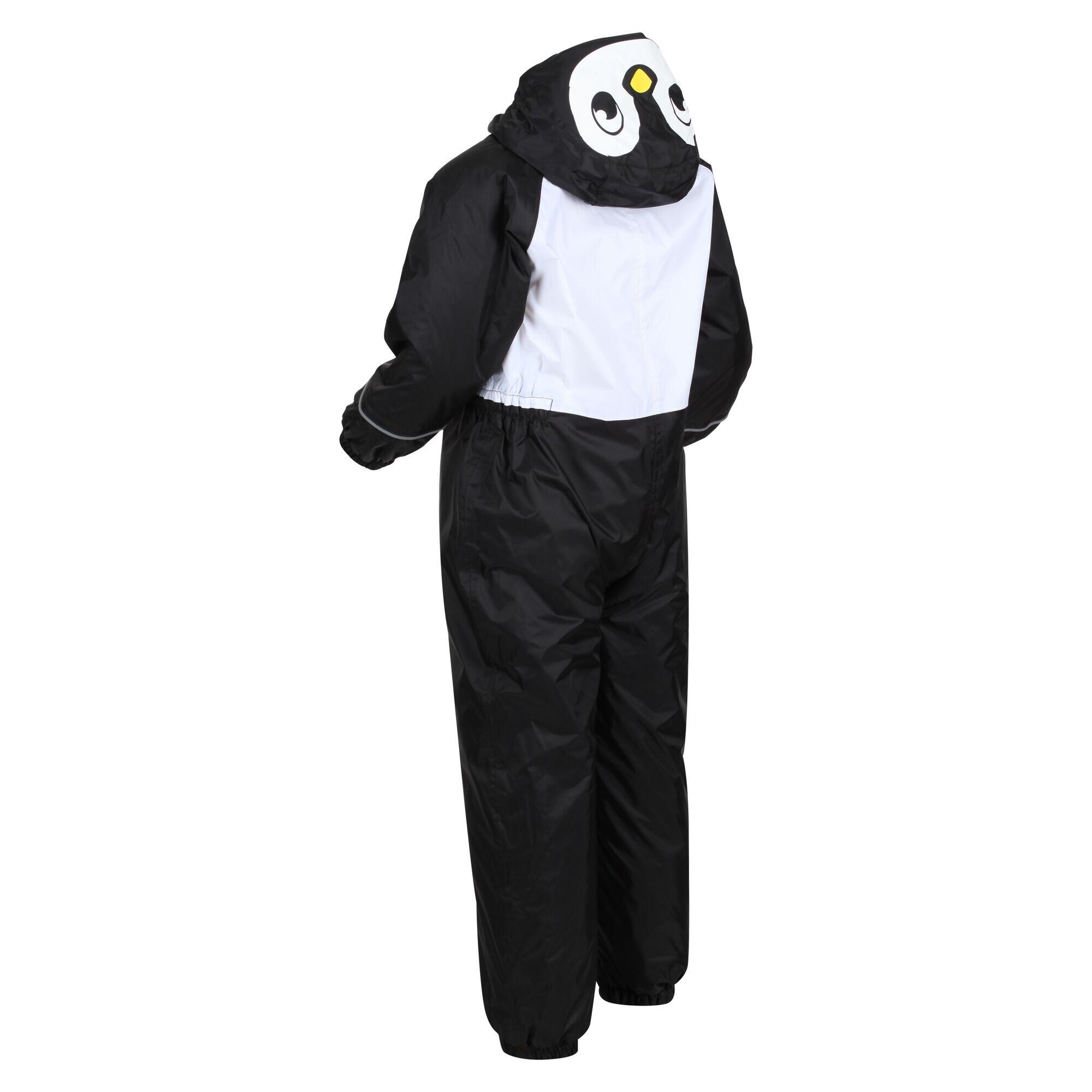 Childrens/Kids Mudplay III Penguin Waterproof Puddle Suit (Black) 4/5