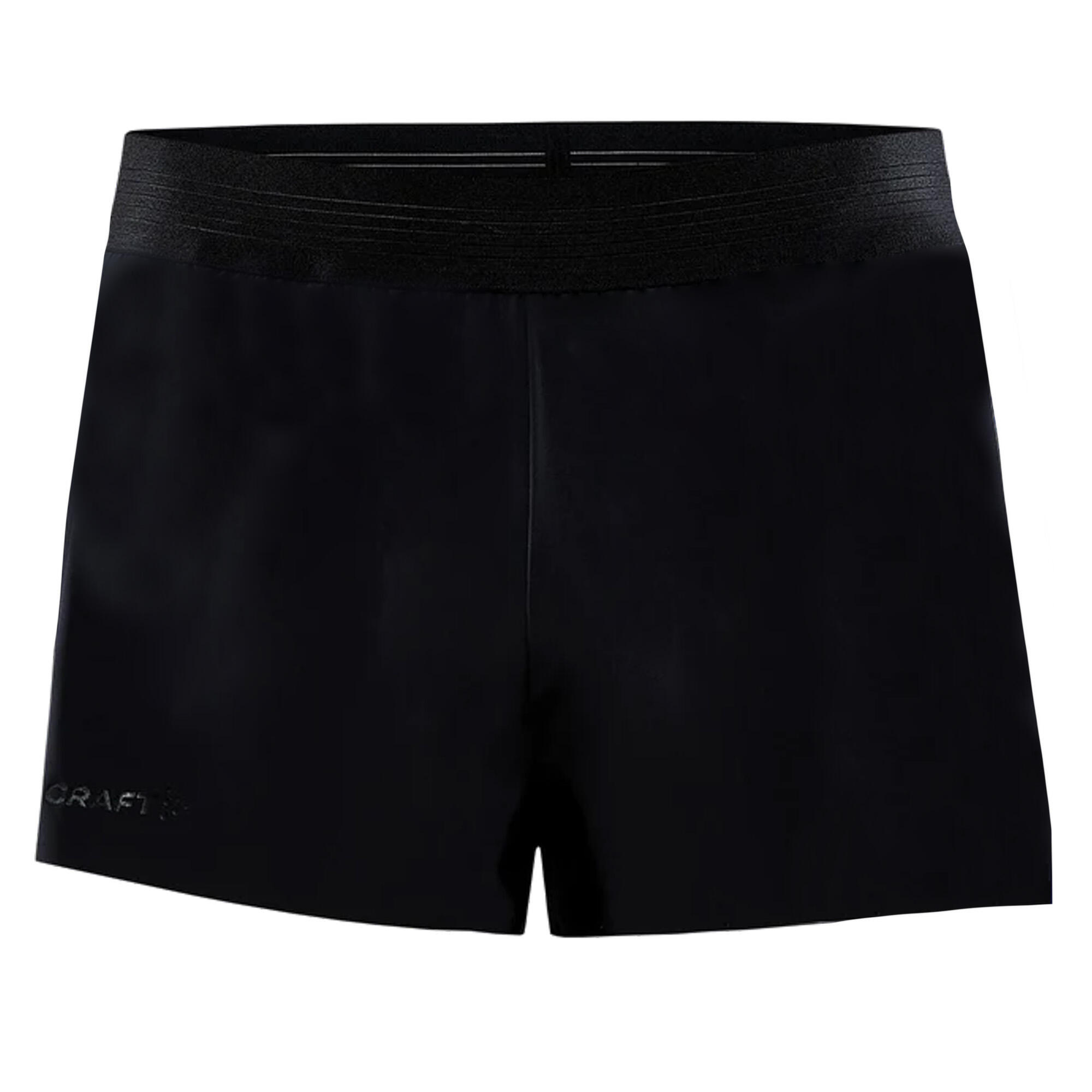 Mens Pro Hypervent Split Hem Shorts (Black) 1/3
