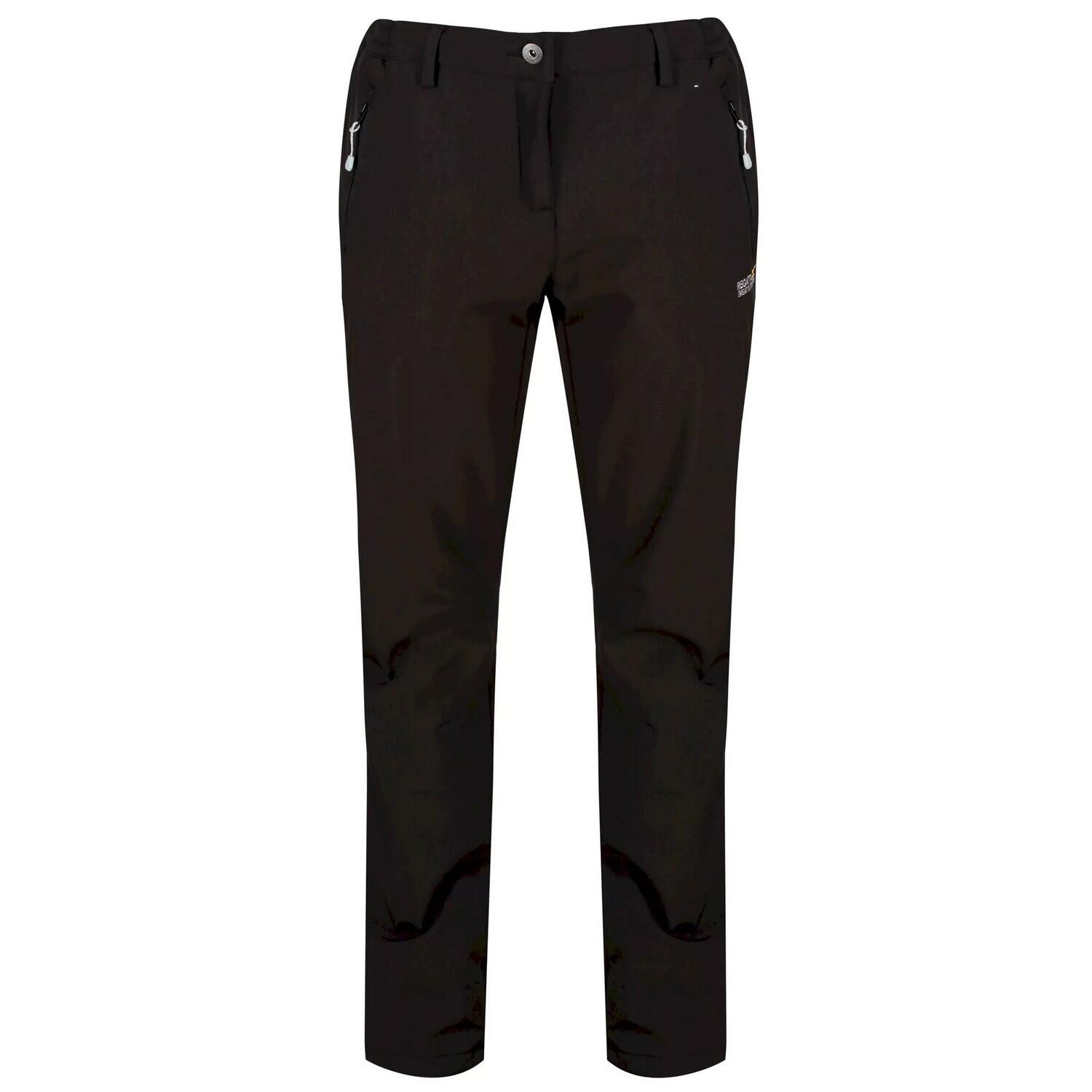 Great Outdoors Womens/Ladies Geo Softshell II Short Leg Trousers (Black) 1/5