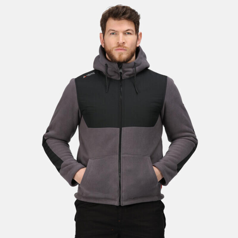 Veste à capuche GARRISON Homme (Gris / Noir)