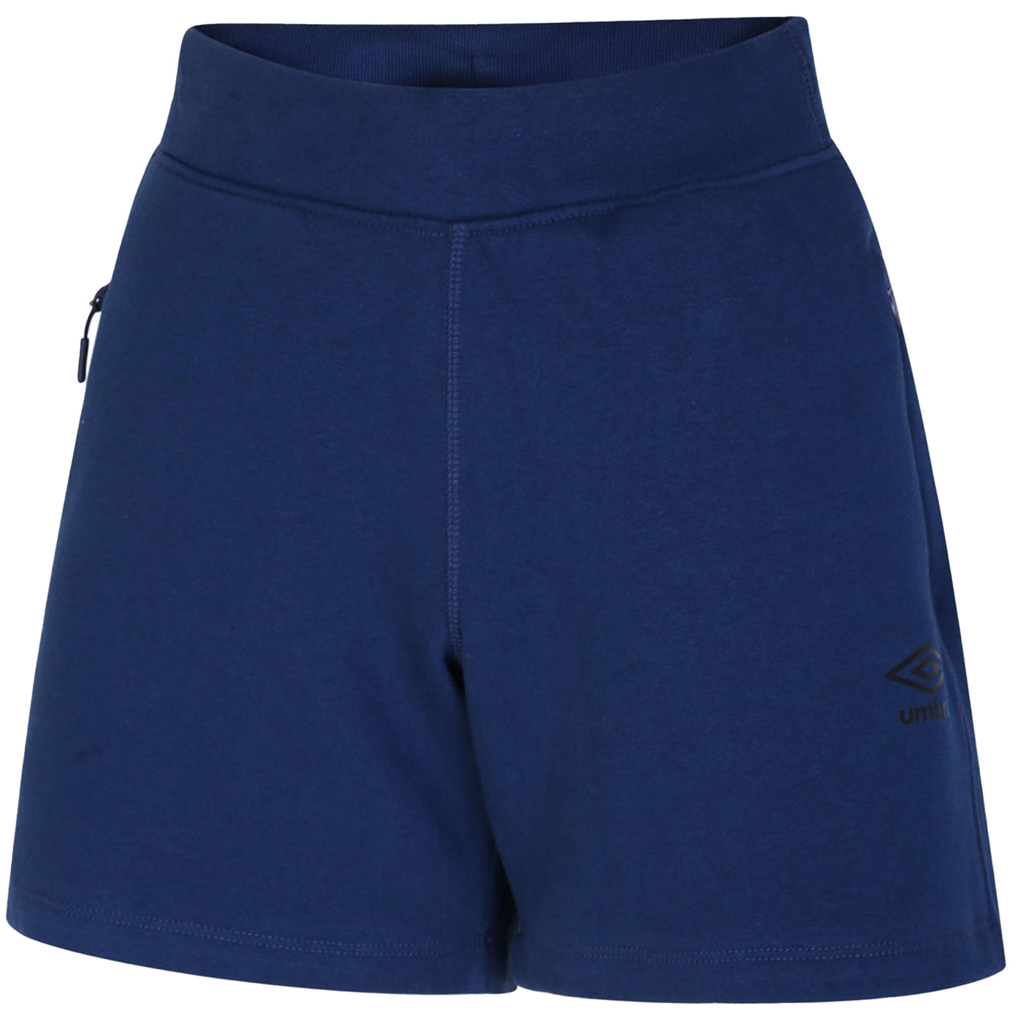 Womens/Ladies Pro Elite Fleece Shorts (Navy) 1/4